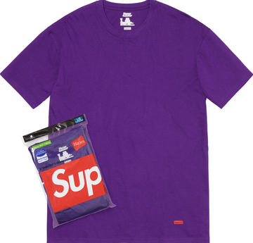 Supreme+%C3%97+Hanes+Tagless+Tees+S+Black+Tshirt+3+Pack for sale online