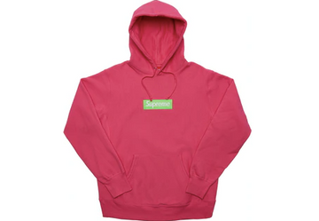 Supreme Box Logo Hooded Sweatshirt (FW17) Magenta (WORN) – RIF LA