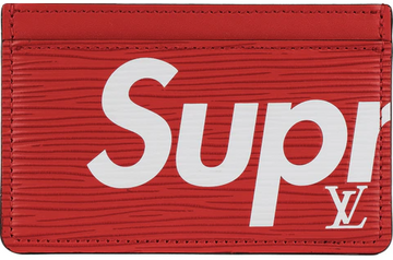 Louis Vuitton, Accessories, Louis Vuitton Trifold Wallet Epi Supreme 27aw  Chain Red X White Leather Men