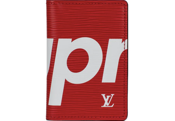 Louis Vuitton x Supreme Slender Wallet Red