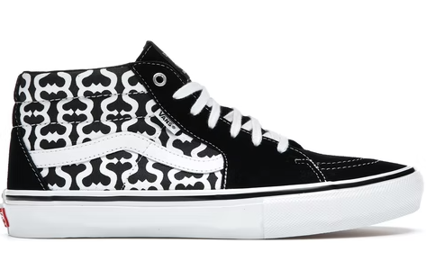 Vans Skate Grosso Mid Supreme Monogram S Logo Black 10