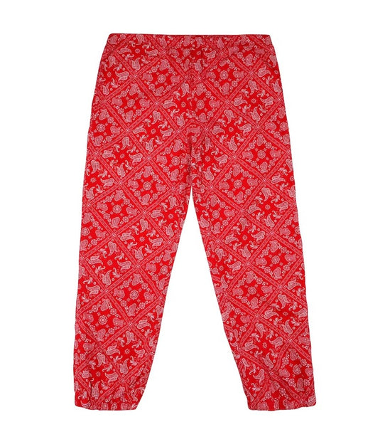 Supreme Bandana Track Pant Red – RIF LA