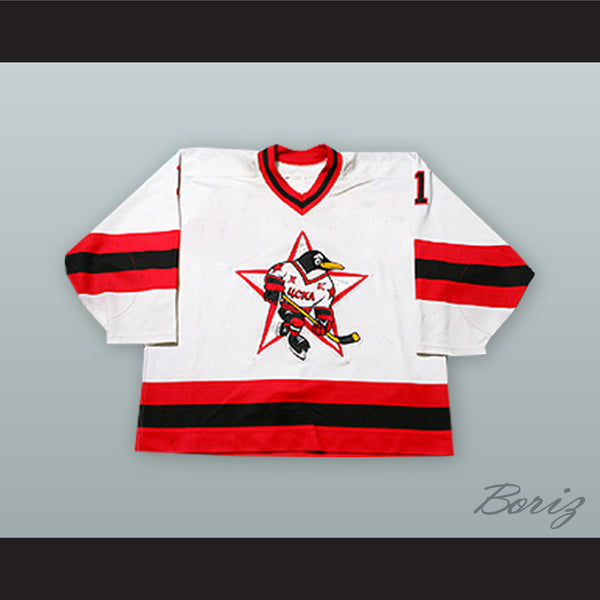 Russian Penguins White Hockey Jersey 