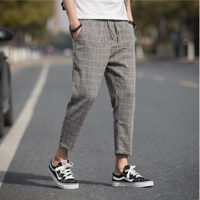 mens trousers plaid