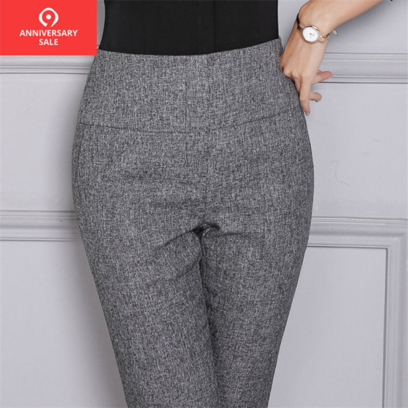 casual high waisted trousers