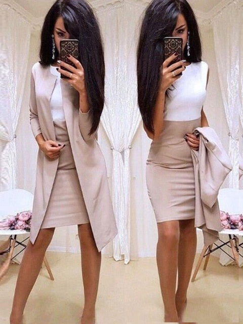 office dress with blazer