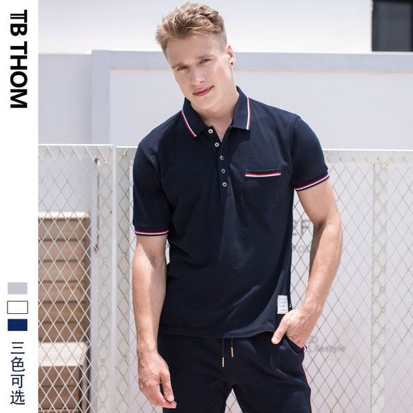 2019 TB THOM men's summer polo shirts 