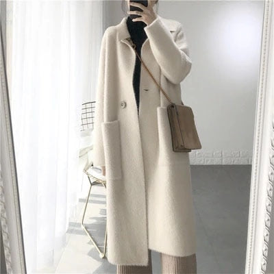 long white coat womens