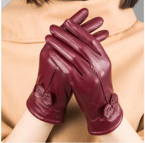 ladies leather winter gloves