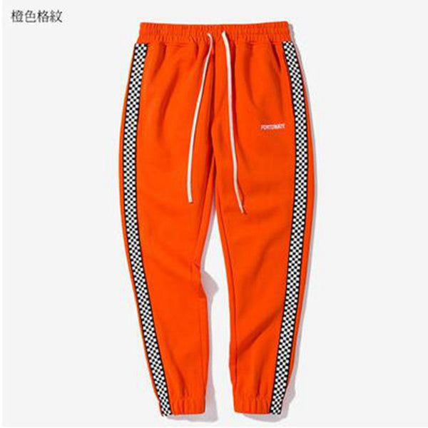 retro side stripe track pants