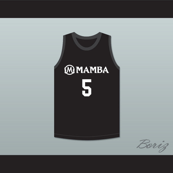 black basketball jersey with number