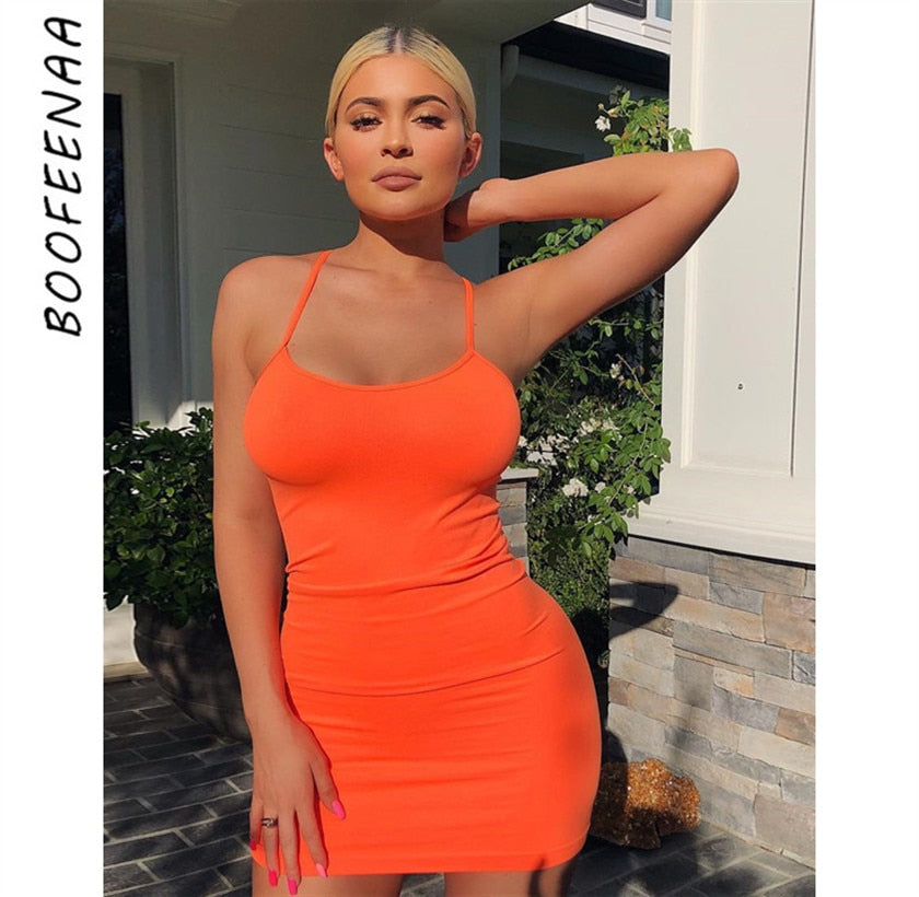 orange dress 2019