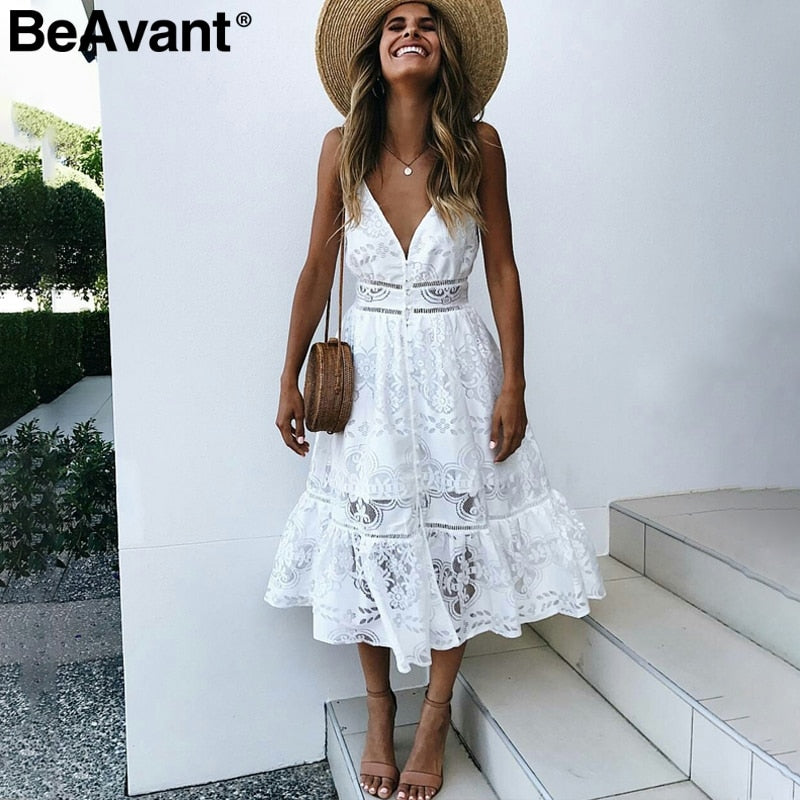 White Casual Summer Dress Online, 55 ...