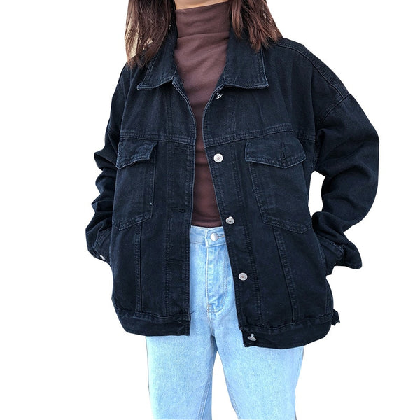 oversized trucker jacket womens