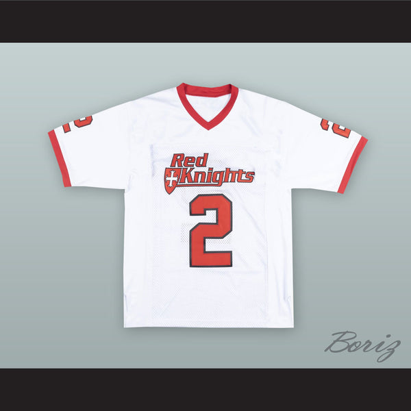 red and white football jersey