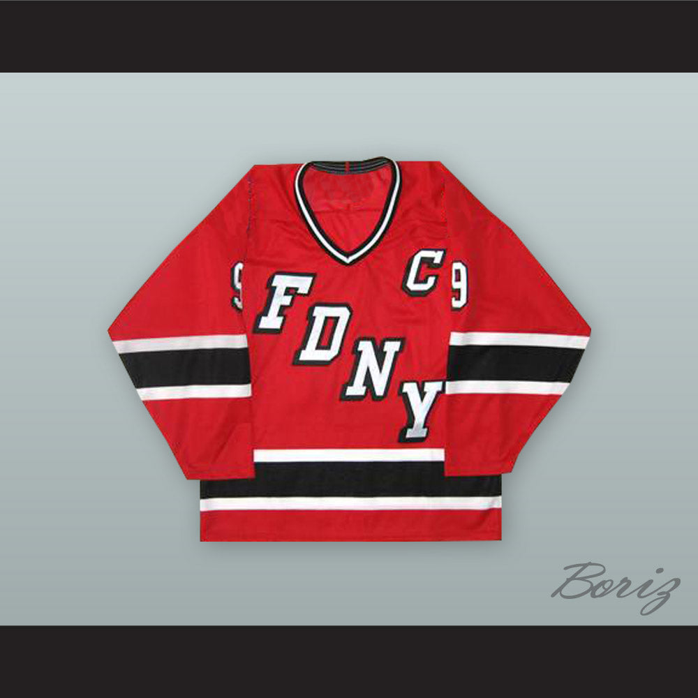FDNY Bravest 9 Red Hockey Jersey 