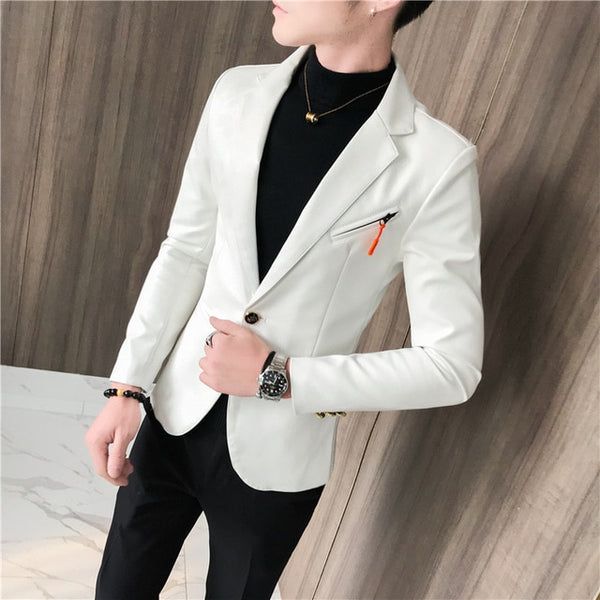 short white blazer jacket