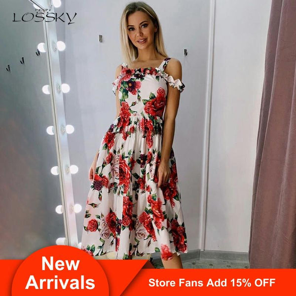 ladies strapless summer dresses