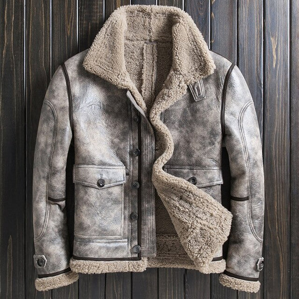 short sheepskin jacket