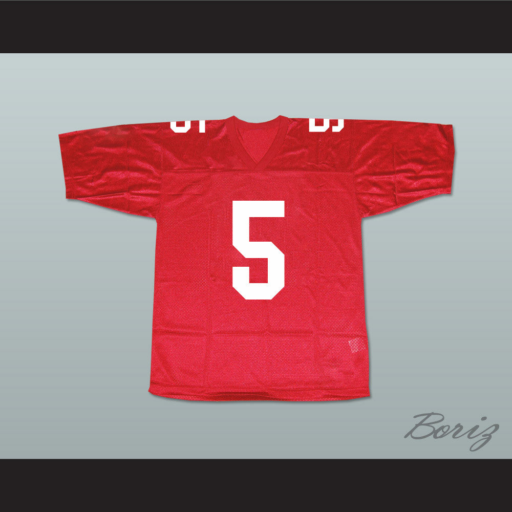 number 5 football jersey
