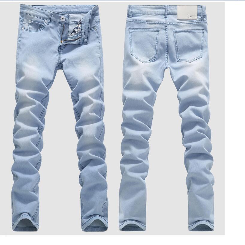 blue skinny pants