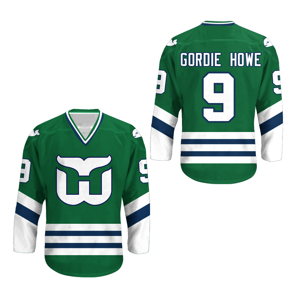 gordie howe whalers jersey