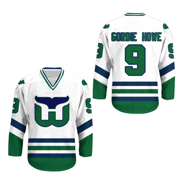 Gordie Howe Hartford Whalers Hockey Jersey Stitch Any Size Any Number