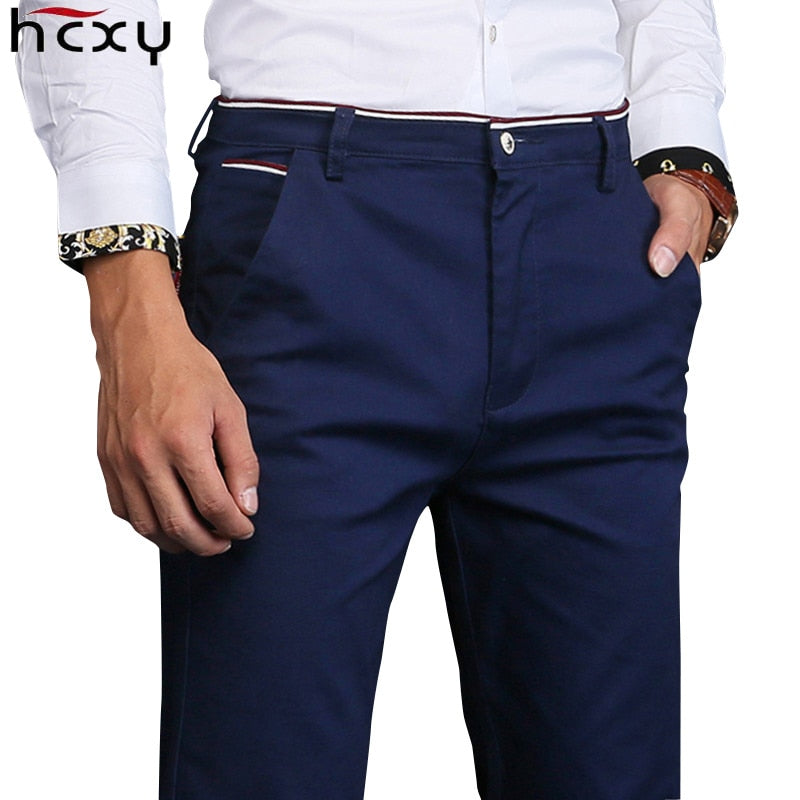 mens casual cotton trousers