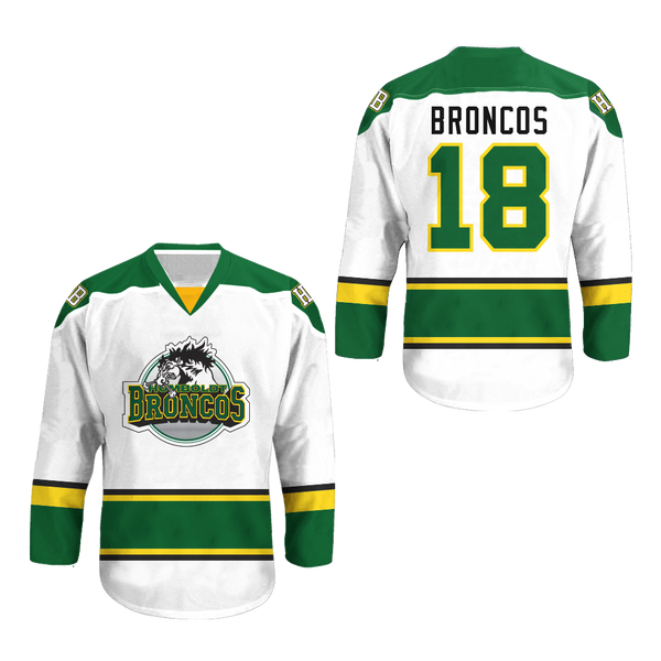 white hockey jersey with number