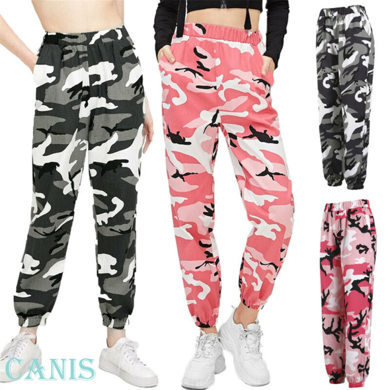 high waisted camo pants womens