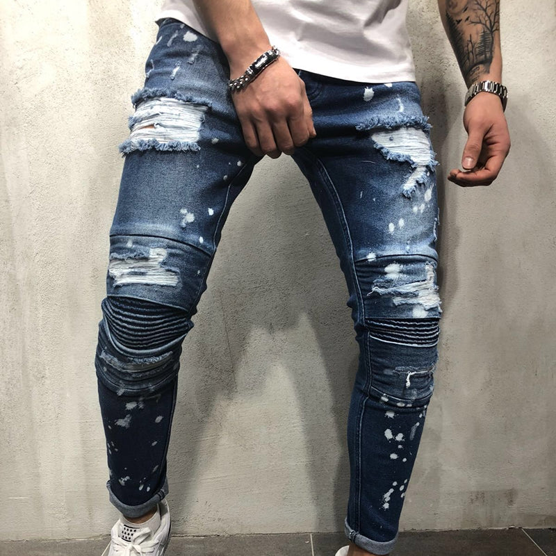 ripped jogger jeans mens