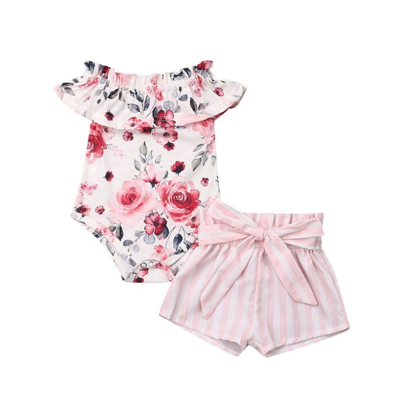 infant floral romper