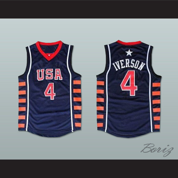 allen iverson usa basketball jersey