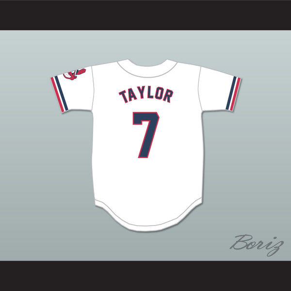 Jake Taylor 7 White Baseball Jersey 