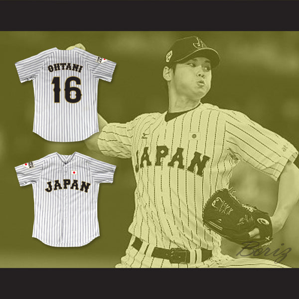 Shohei Ohtani 16 Japan Samurai White 