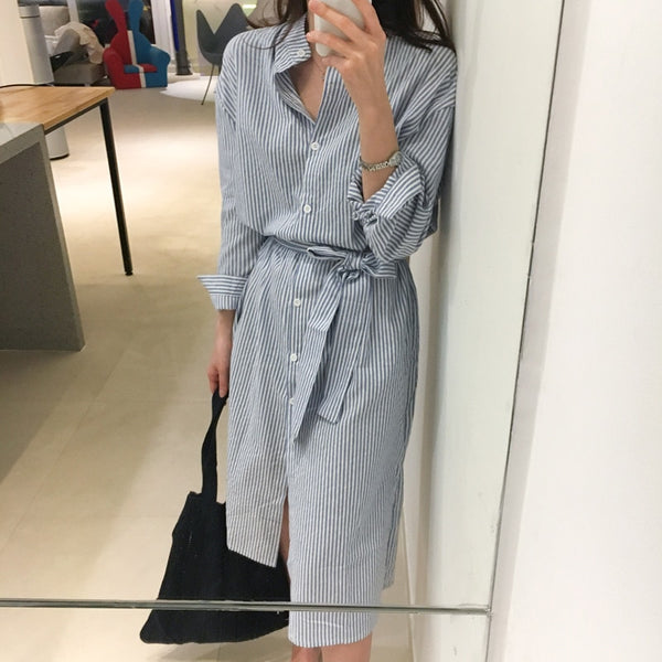 midi dress korean style