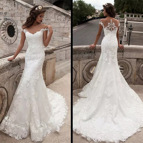 mermaid type wedding dresses