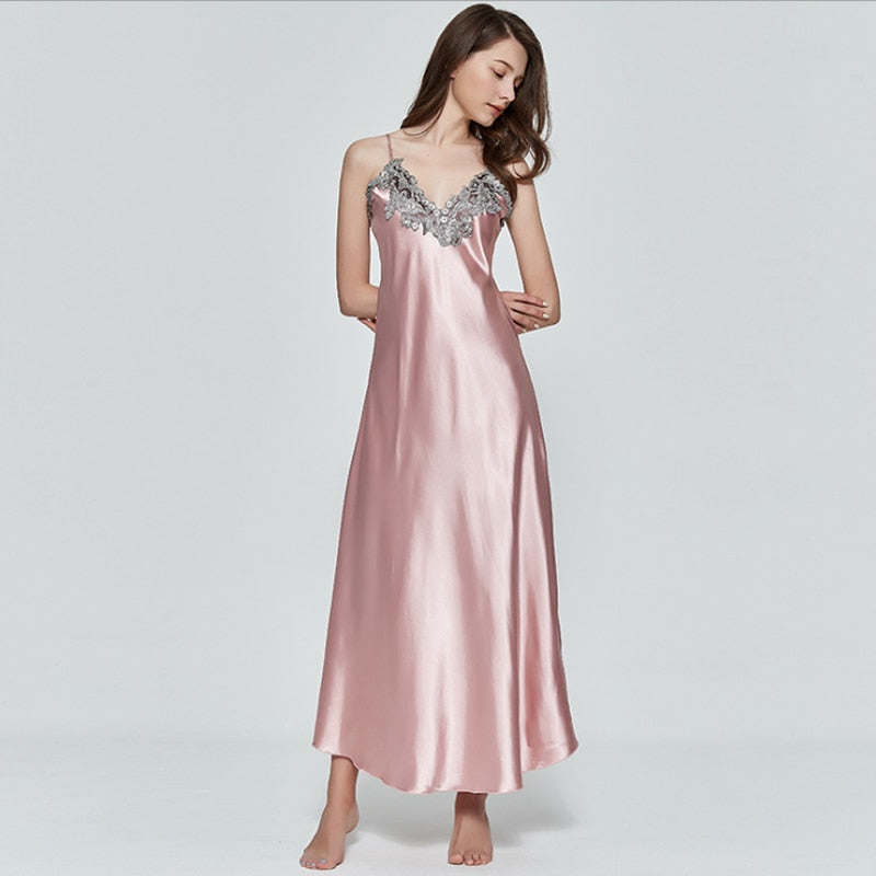 long satin nightwear