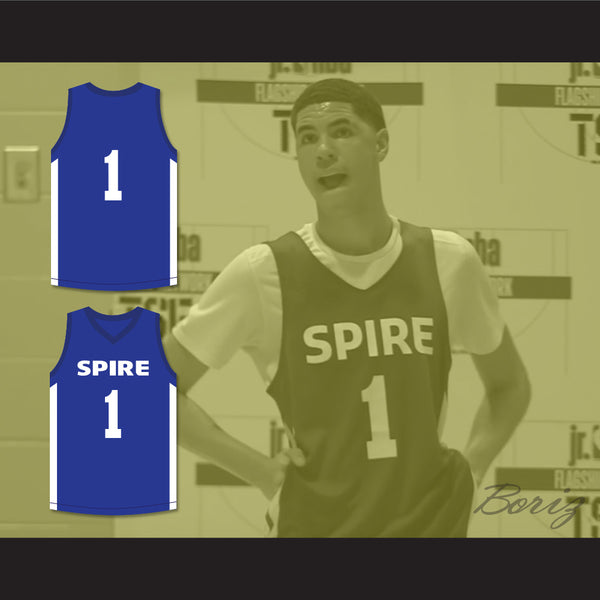 SPIRE Institute Blue Basketball Jersey 