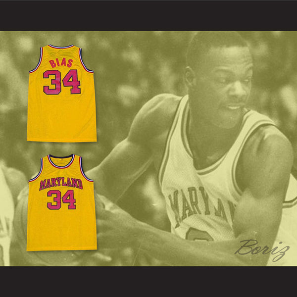 len bias maryland jersey