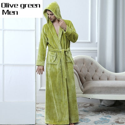 plus size hooded dressing gown