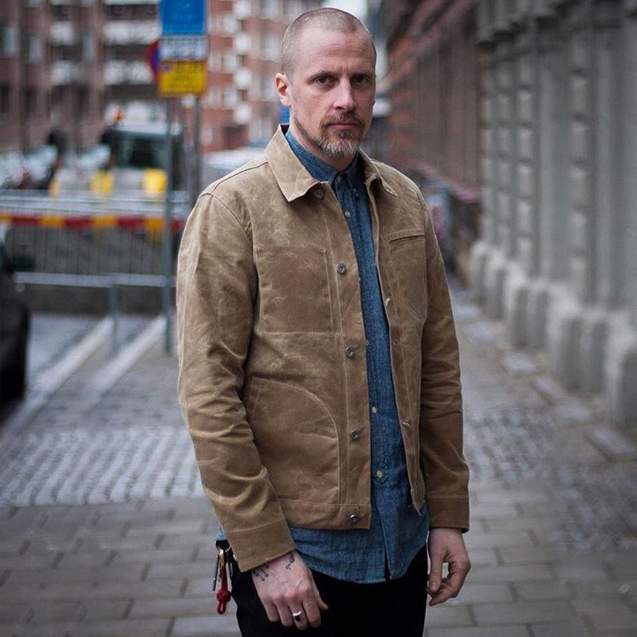 waxed canvas parka online -