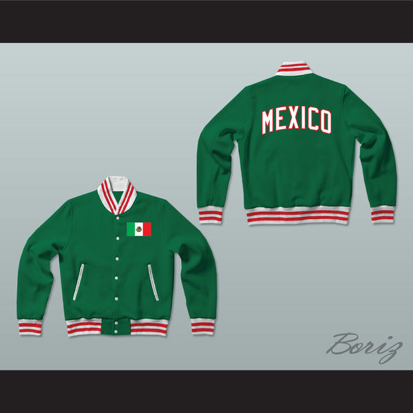 Mexico Green Varsity Letterman Jacket 