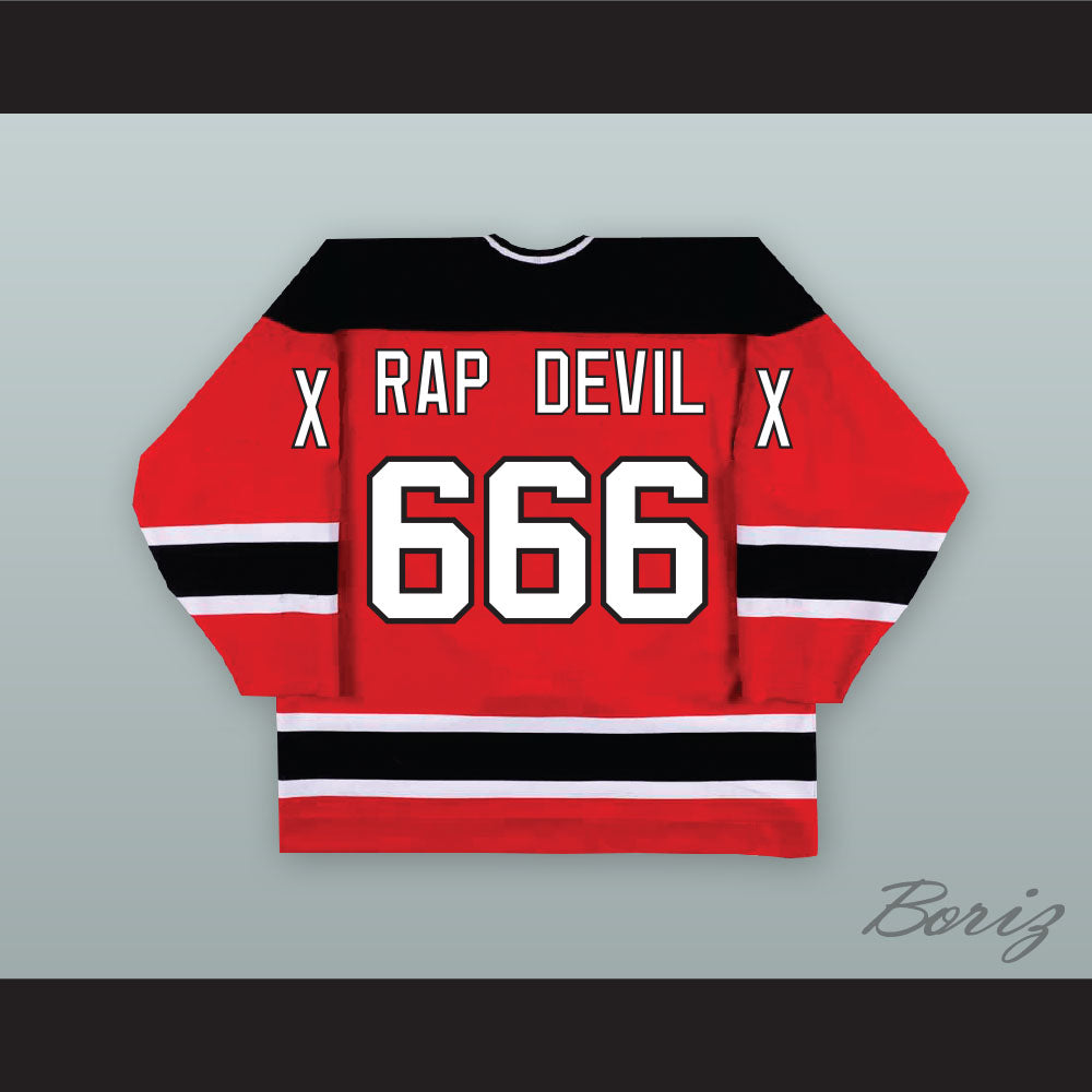 red hockey jersey