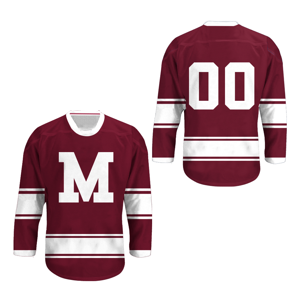 maroon hockey jersey