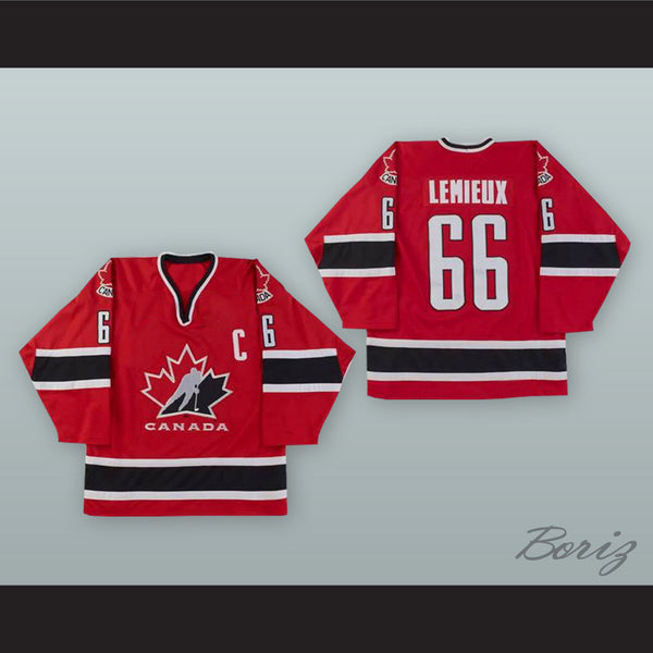 Mario Lemieux 66 Canada National Team Red Hockey Jersey ...