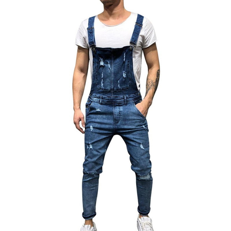 one piece denim jumpsuit mens