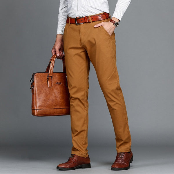 business casual with khaki pants