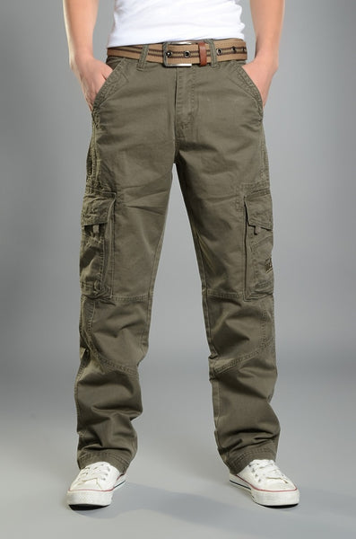 mens casual cotton trousers