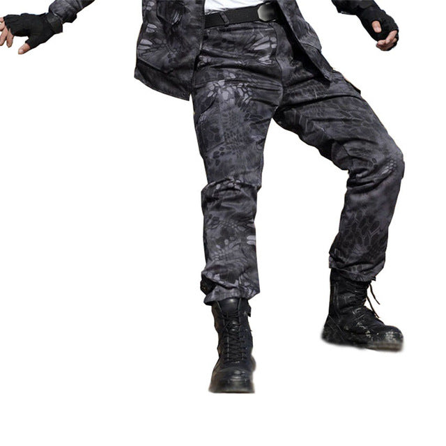 black military cargo pants mens